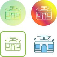 Cable Car Icon Design vector