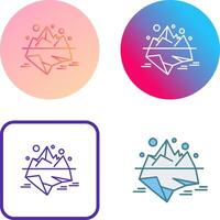 diseño de icono de iceberg vector