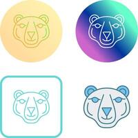 Polar Bear Icon Design vector