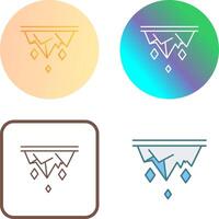 Icicle Icon Design vector