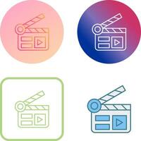 Clapper Board Icon Design vector