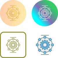 Automated Process Icon Design vector
