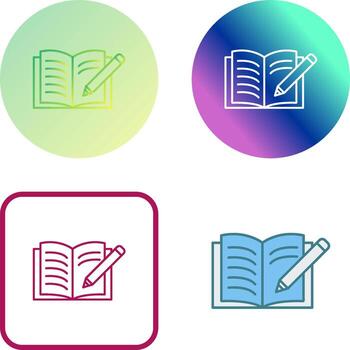 Write Icon Design vector