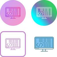 Coding Icon Design vector