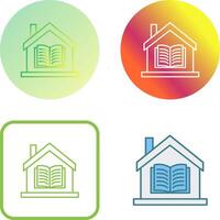 Homeschooling Icon Design vector