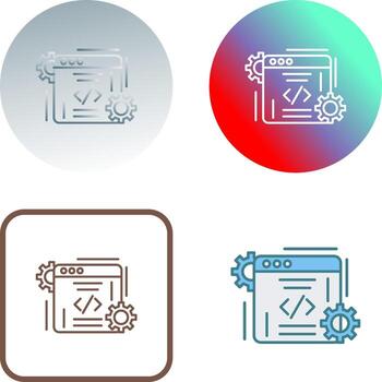 diseño de icono de codificación vector