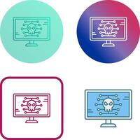 Malware Icon Design vector