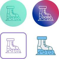 Snow Boots Icon Design vector