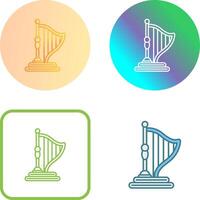 Harp Icon Design vector