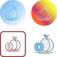 Apricot Icon Design vector