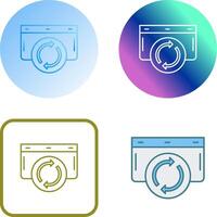 Refresh Icon Design vector