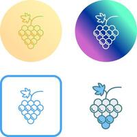 Grapes Icon Design vector