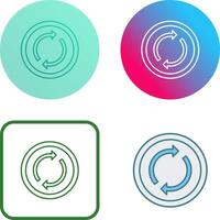 Loop Icon Design vector