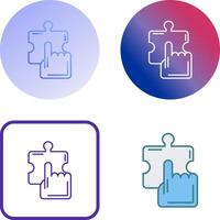 Quick Selection Icon Design vector