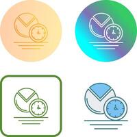 Pie Chart Icon Design vector