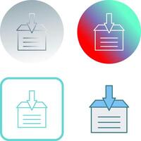 Archive Icon Design vector