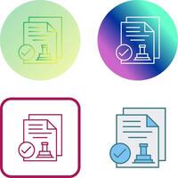 Approved Icon Design vector