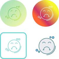 Upset Icon Design vector