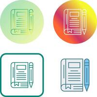 Diary Icon Design vector