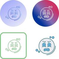 Angry Icon Design vector