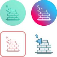 Brickwall Icon Design vector