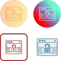 Password Icon Design vector