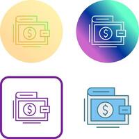 Wallet Icon Design vector