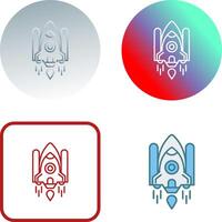 Space Shuttle Icon Design vector