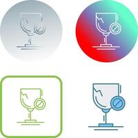 vaso icono diseño vector