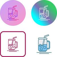 Iced Tea Icon Design vector