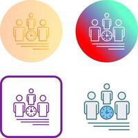 Team Management Icon Design vector