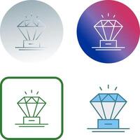 diseño de icono de diamante vector