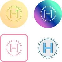 Helipad Icon Design vector