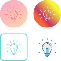 Light Bulb Icon Design vector