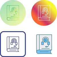 Audiobook Icon Design vector