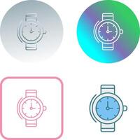 muñeca reloj icono diseño vector