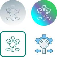 Research and Development Icon Design vector