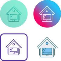 Smart TV Icon Design vector