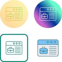 Online Recruitment Icon Design vector