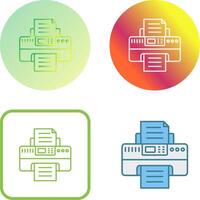 Printer Icon Design vector
