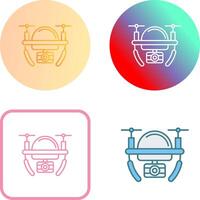 Camera Drone Icon Design vector