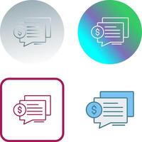 Dialog Icon Design vector