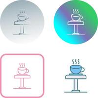 Coffee Table Icon Design vector