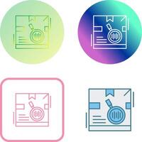 Tracking Code Icon Design vector