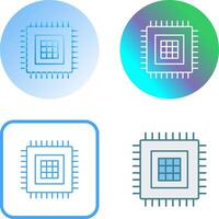 Processor Icon Design vector