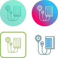 Blood Pressure Gauge Icon Design vector