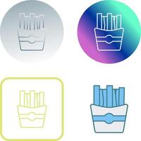 Fries Icon Design vector