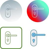 diseño de icono de cerradura de puerta vector