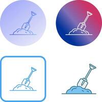 Digging Icon Design vector