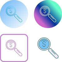 magnifier Icon Design vector